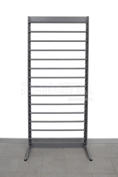 Стенд "14 рулонов" Высокий на ножках, трубы 18мм