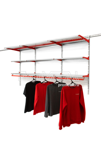 Полки 315*2+520 +Штанга 1200х2000 (Красные)
