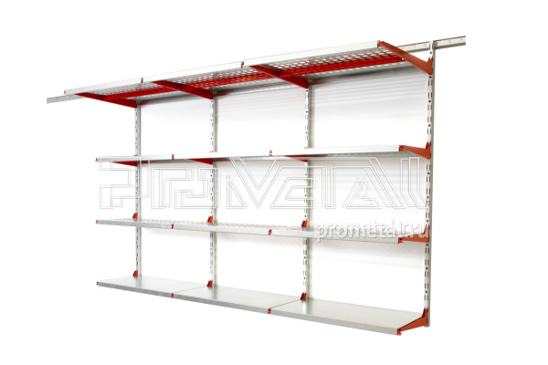 Полки 315*3+520 1200х1800 (базовые элементы Красные)