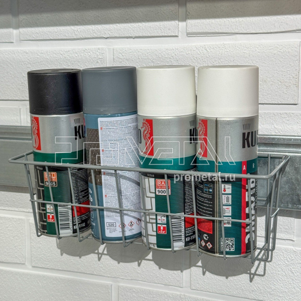 корзина металлическая лёгкая узкая 31x10x10.5 GL32c