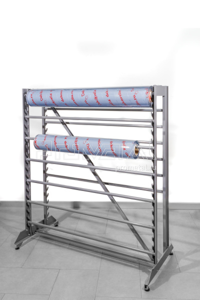 Стенд "14 рулонов" диам. до 23см усиленный двусторонний на ножках