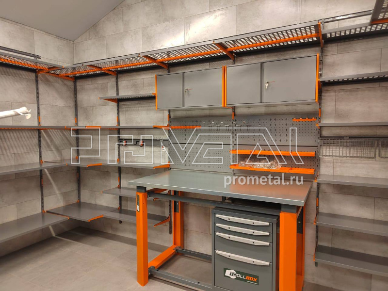 Верстак Туллбокс с одной тумбой