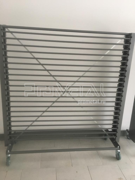 Стенд "22 рулона" диам. до 14см двусторонний на роликах