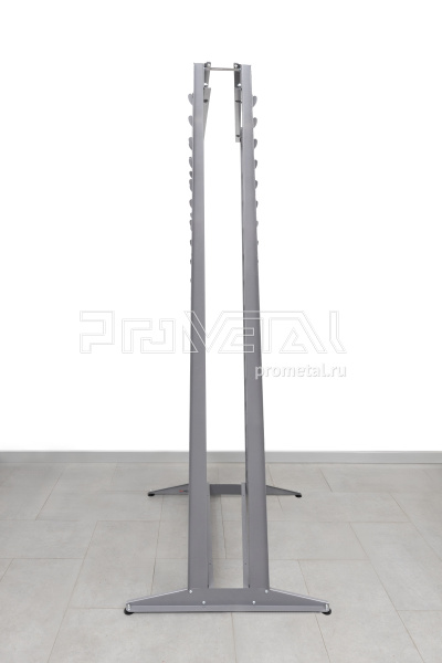 Стенд "28 рулонов" диам. до 70см Высокий Сдвоенный на ножках, трубы 18мм