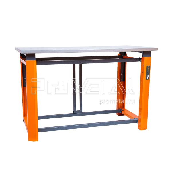 Верстак Тулбокс (1500 нерж. опоры Оранж)