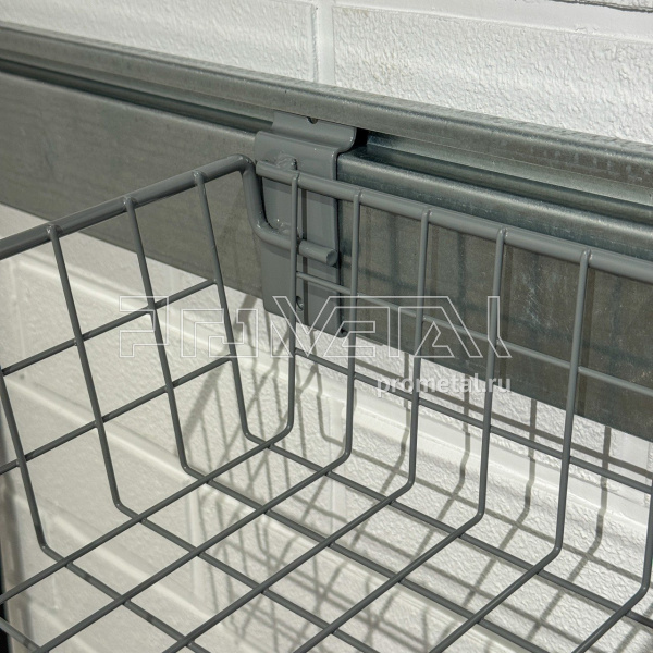 корзина металлическая лёгкая широкая 38.5x26x10 GL31c