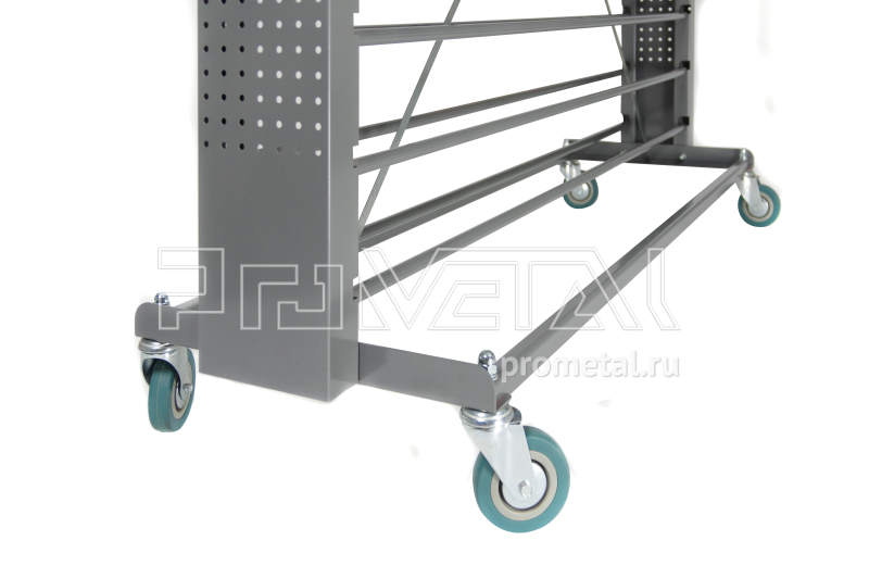 Стенд "22 рулона" диам. до 14см двусторонний на роликах