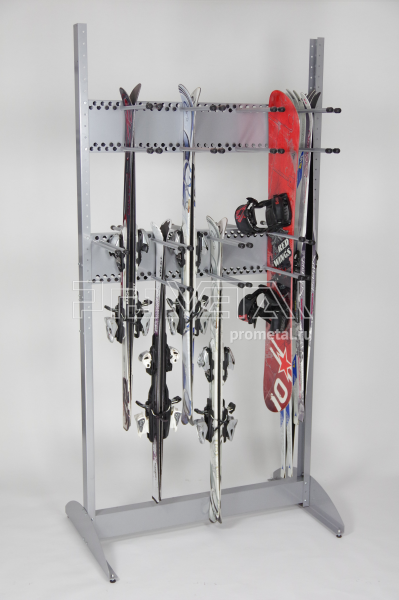 Стойка для лыж, сноубордов навесом Высокая