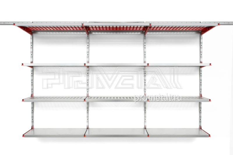 Полки 315*3+520 1200х1800 (базовые элементы Красные)