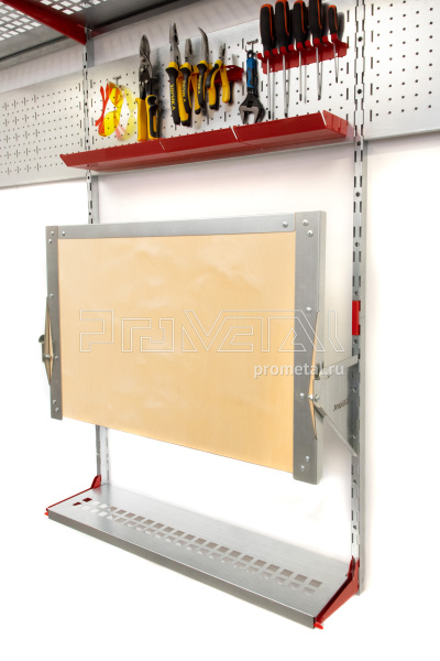 Стол-верстак откидной в оцинковке