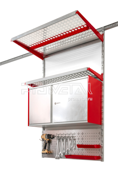 Комплект Полки + Шкафчик + ПерфоПанель