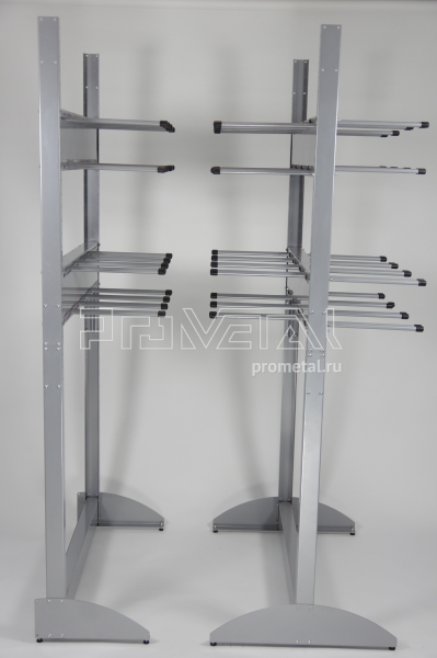 Стойка для лыж, сноубордов навесом Высокая