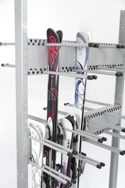 Стойка для лыж, сноубордов навесом Высокая