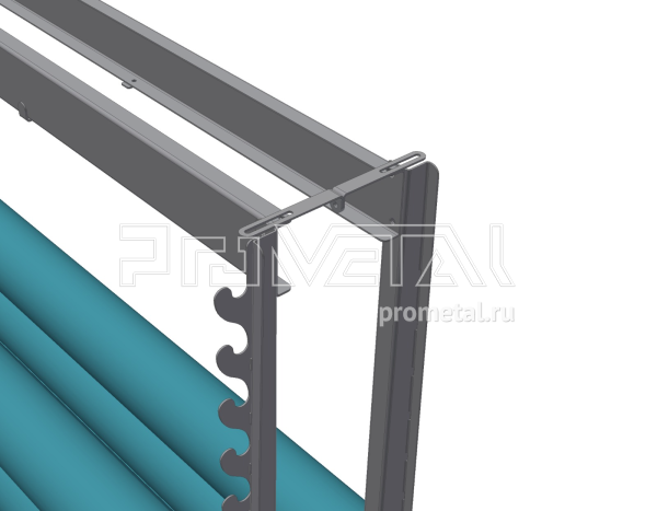 Стенд для рулонов диам. до 70см Высокий Сдвоенный на ножках, трубы 25мм