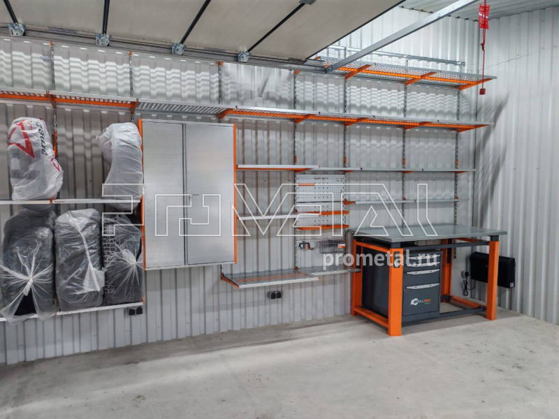 Верстак Туллбокс с одной тумбой