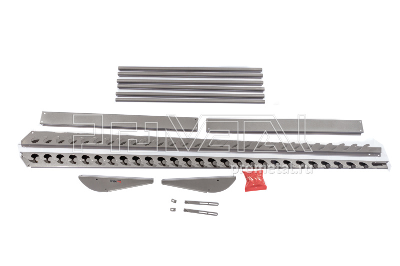 Стенд для рулонов Высокий на ножках, трубы 25мм